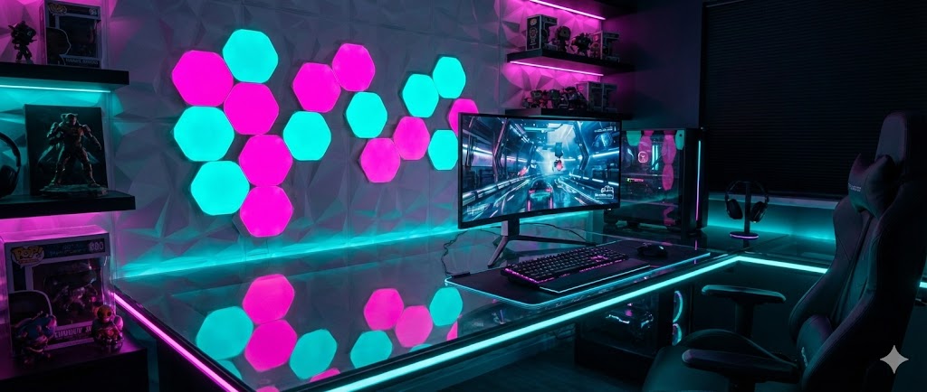 壁が光れば世界が変わる。私の部屋は「ゲーミング神社」になった。