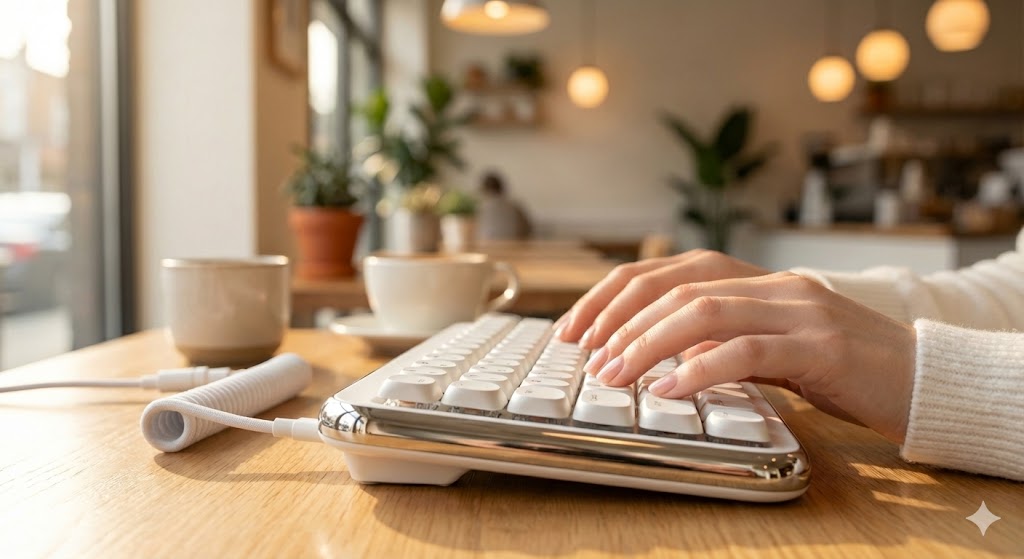 指先が、流れる。Lofree Flowは、思考を奏でる楽器だ。