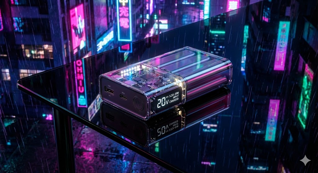 スケルトンは正義。Shargeek Storm2は「電気を持ち運ぶ」ことの視覚化だ。