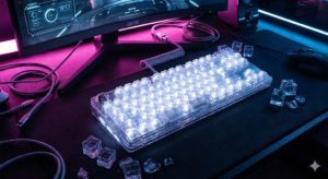 氷の上をタイプする。Lofree 1%は、デスクに置ける「涼」である。