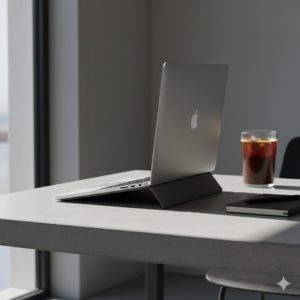 重力から解き放つ。MacBookの透明な椅子「MOFT」の話。