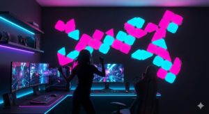 部屋に「極彩色の壁」を作る。Nanoleaf Shapesで、私の実存をライトアップする。